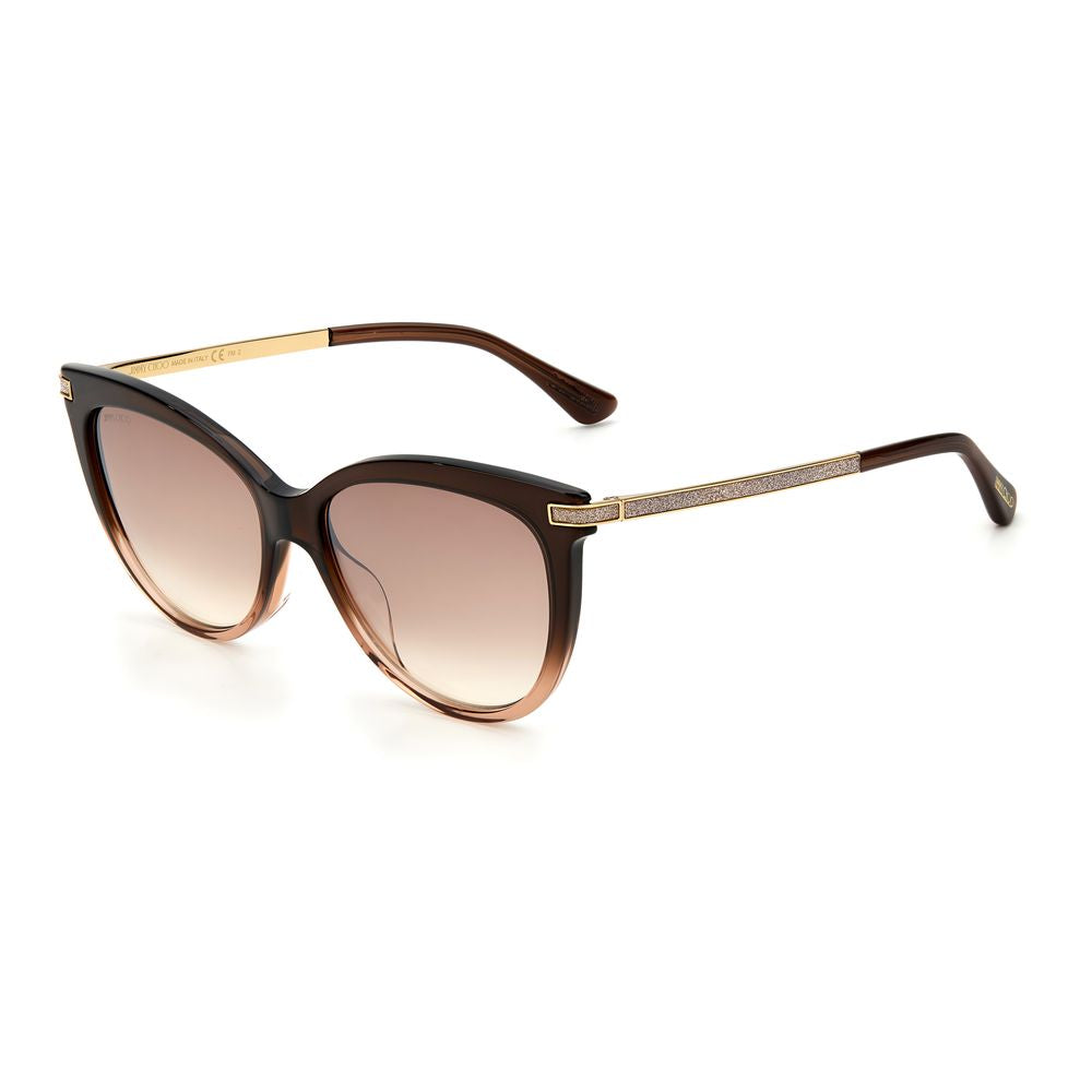 Jimmy Choo Brown Acetate Sunglasses