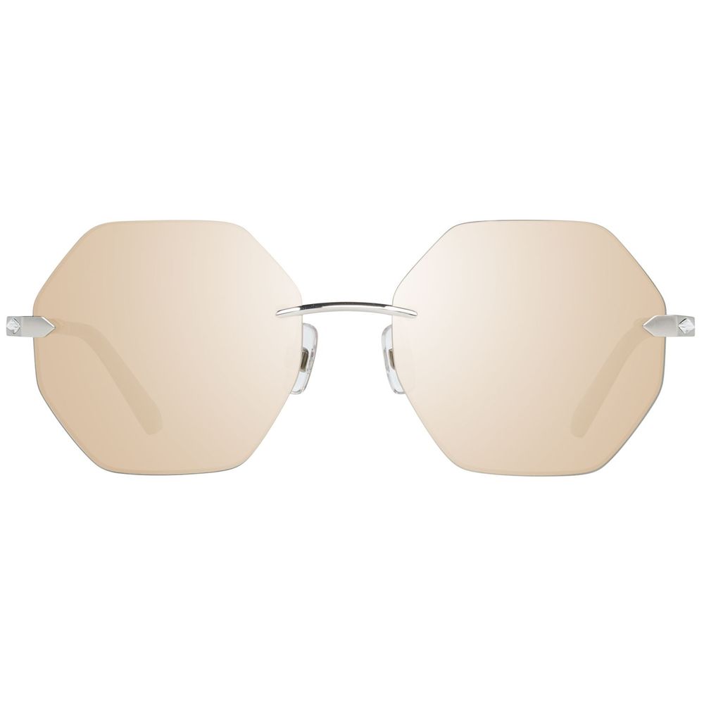 Swarovski Silver Metal Sunglasses