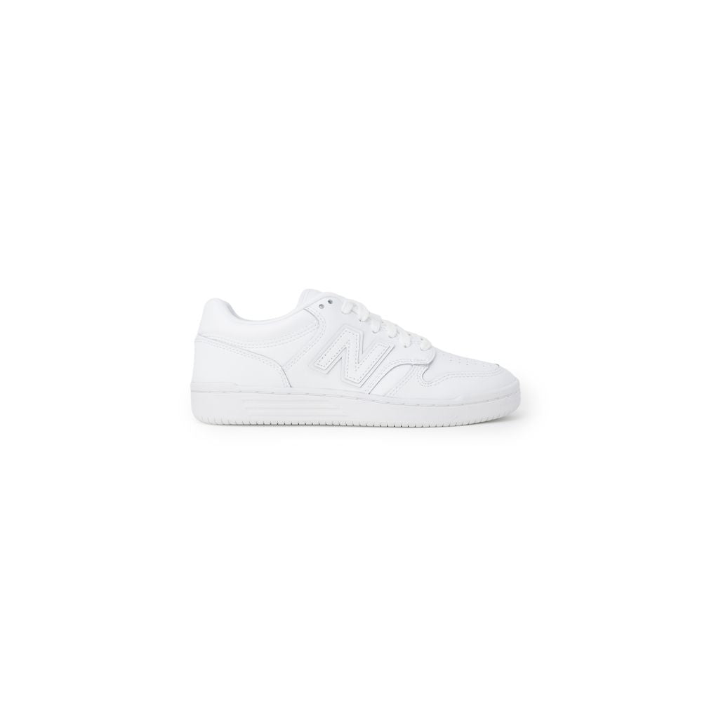 New Balance White Leather Leather Sneaker