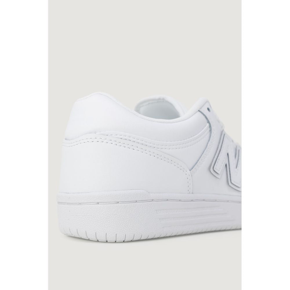 New Balance White Leather Leather Sneaker