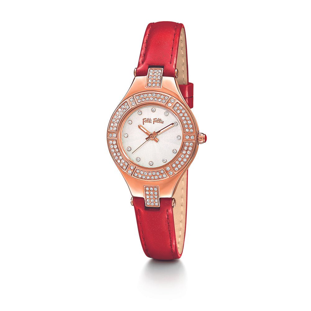 Folli Follie Red Leather Watch