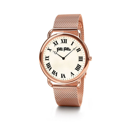 Folli Follie Rose Gold Steel Watch