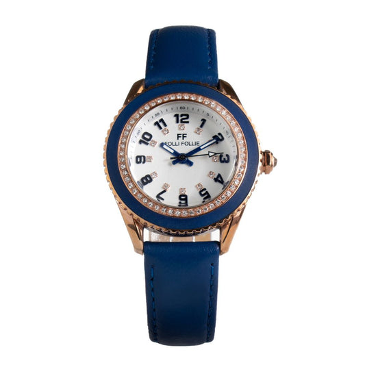 Folli Follie Blue Leather Watch