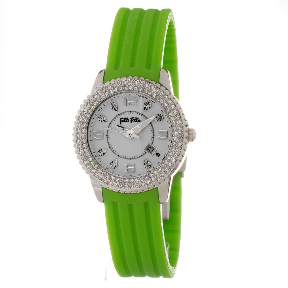 Folli Follie Green Silicone Watch