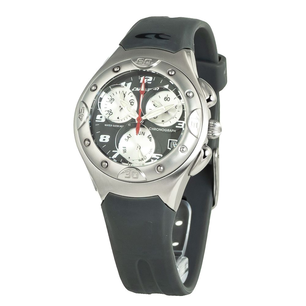 Chronotech Gray Rubber Watch