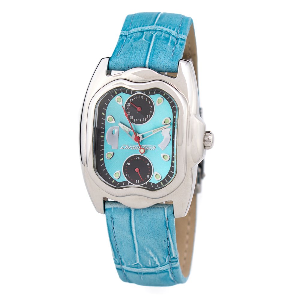 Chronotech Blue Leather Watch