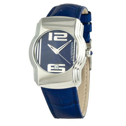 Chronotech Blue Leather Watch