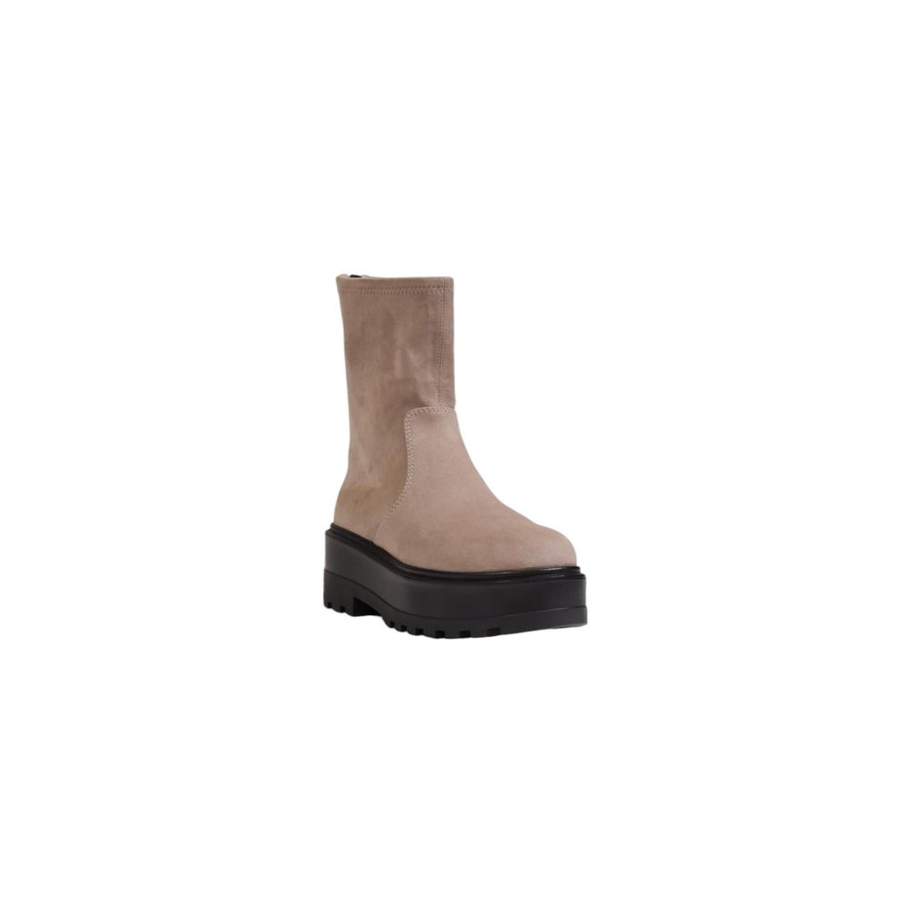 Calvin Klein Gray Polyester Polyester Boot