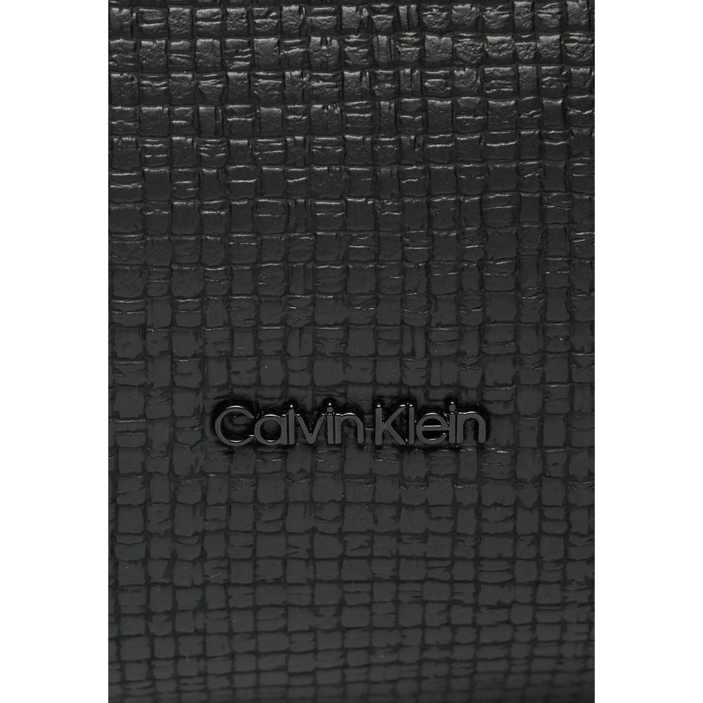 Calvin Klein Jeans Black Synthetic Leather Handbag