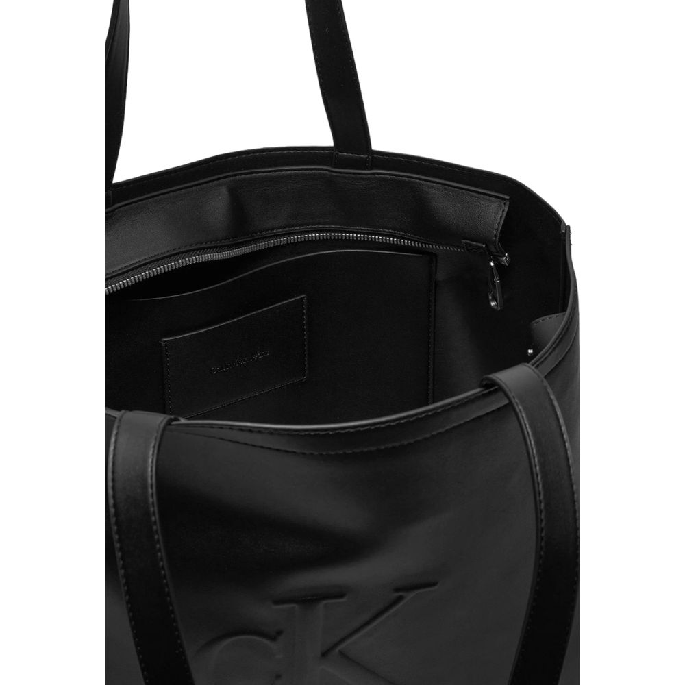 Calvin Klein Jeans Black Polyethylene Handbag