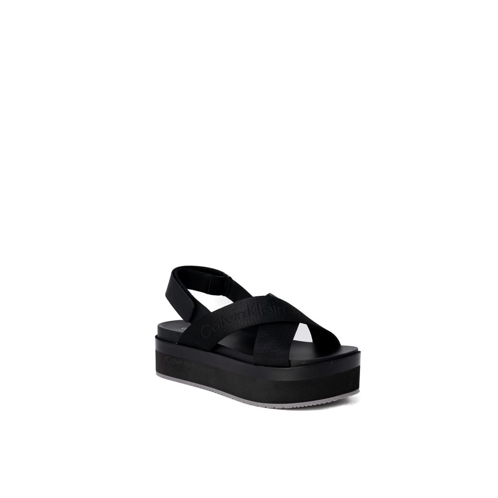 Calvin Klein Jeans Black Polyethylene Polyethylene Sandal