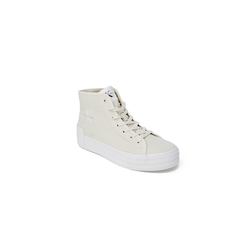 Calvin Klein Jeans Beige Cotton Cotton Sneaker