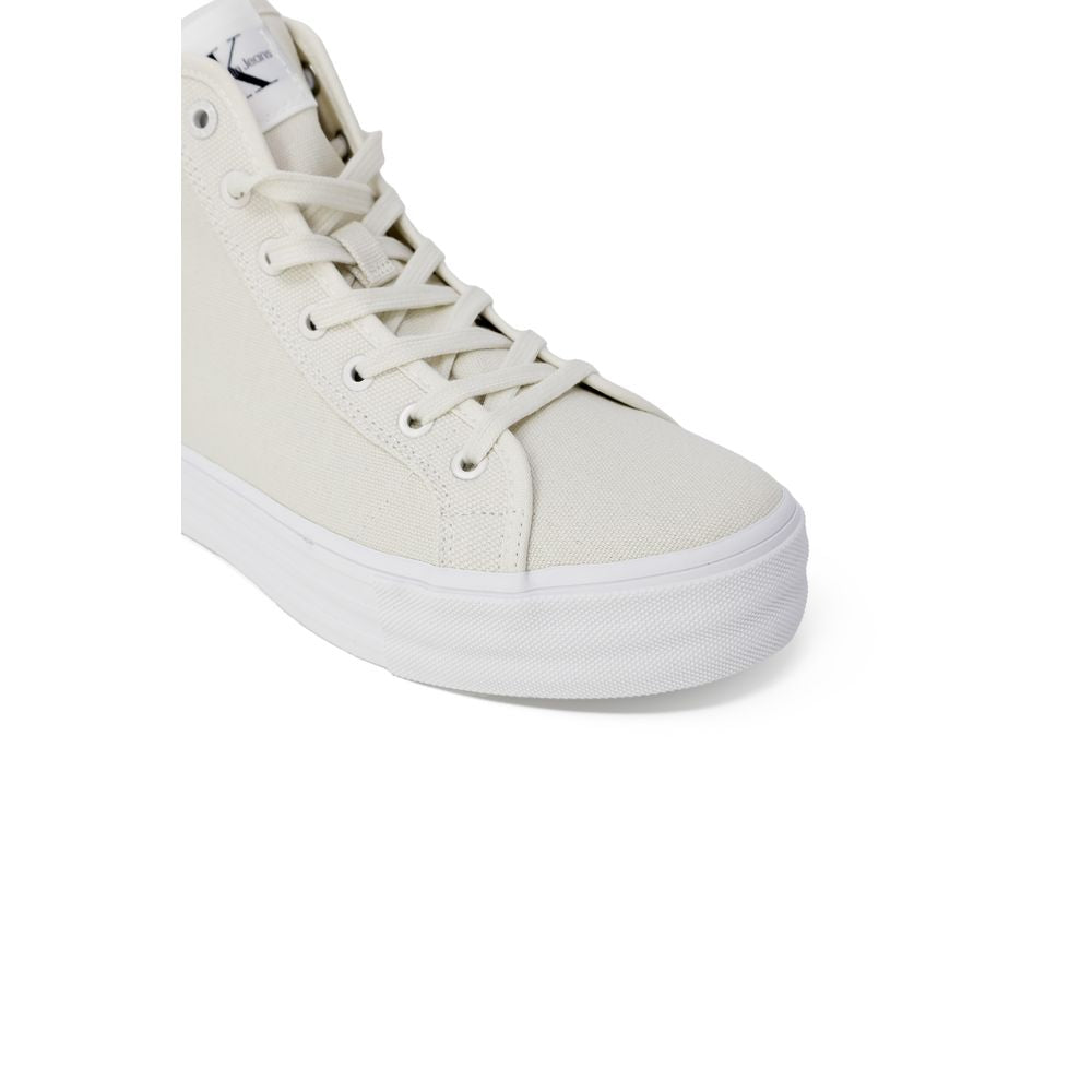 Calvin Klein Jeans Beige Cotton Cotton Sneaker