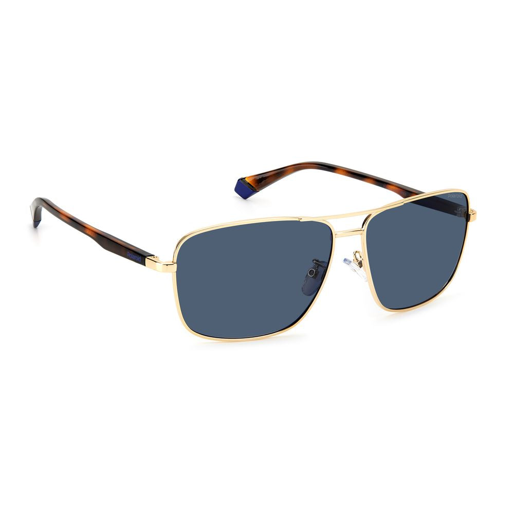 Polaroid Gold Metal Sunglasses