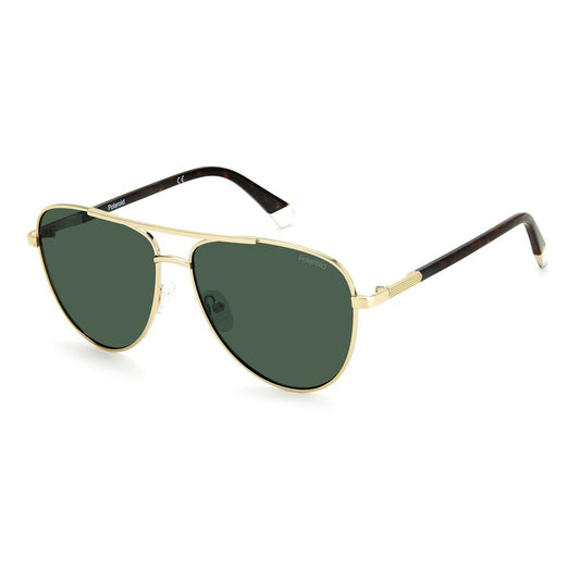 Polaroid Gold Metal Sunglasses