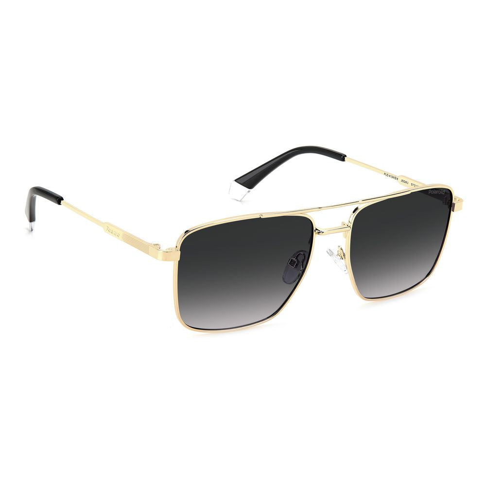 Polaroid Gold Metal Sunglasses