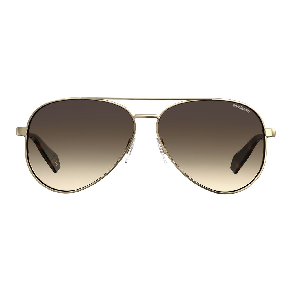 Polaroid Gold Metal Sunglasses