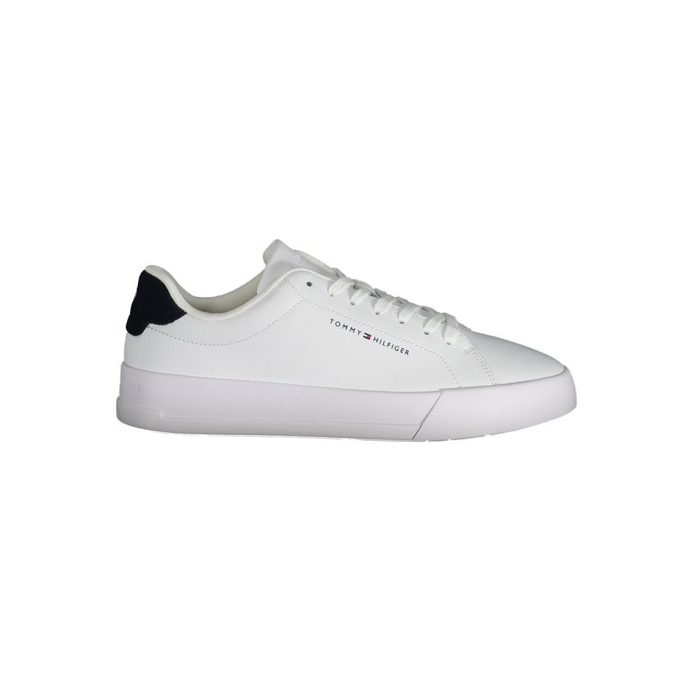 Tommy Hilfiger White Polyethylene Men Sneaker