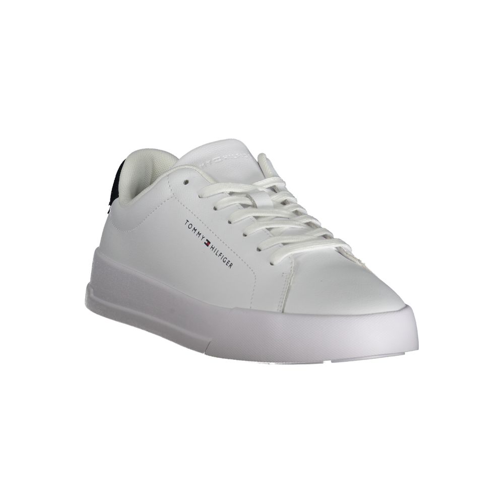 Tommy Hilfiger White Polyethylene Men Sneaker