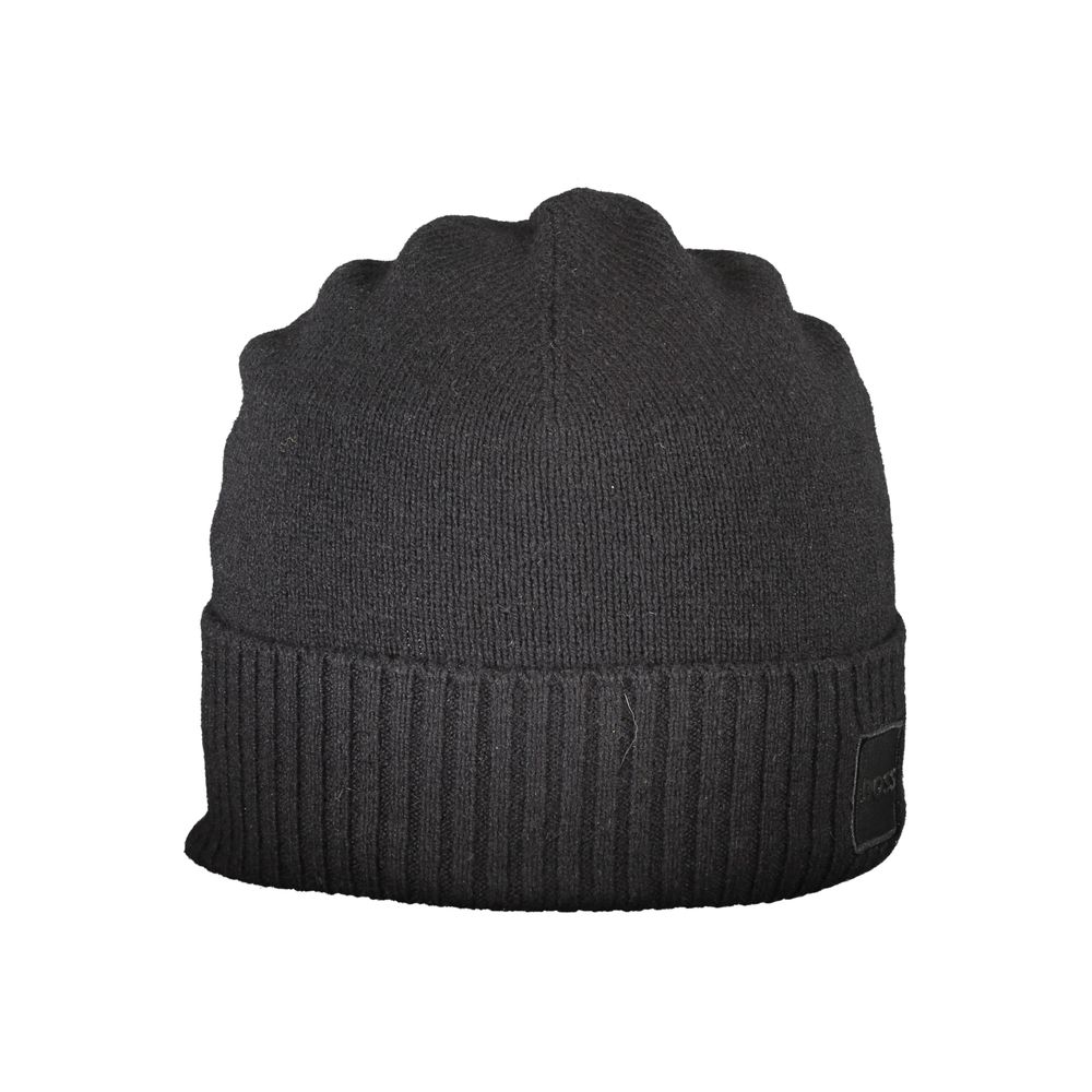 Hugo Boss Black Wool Men Cap