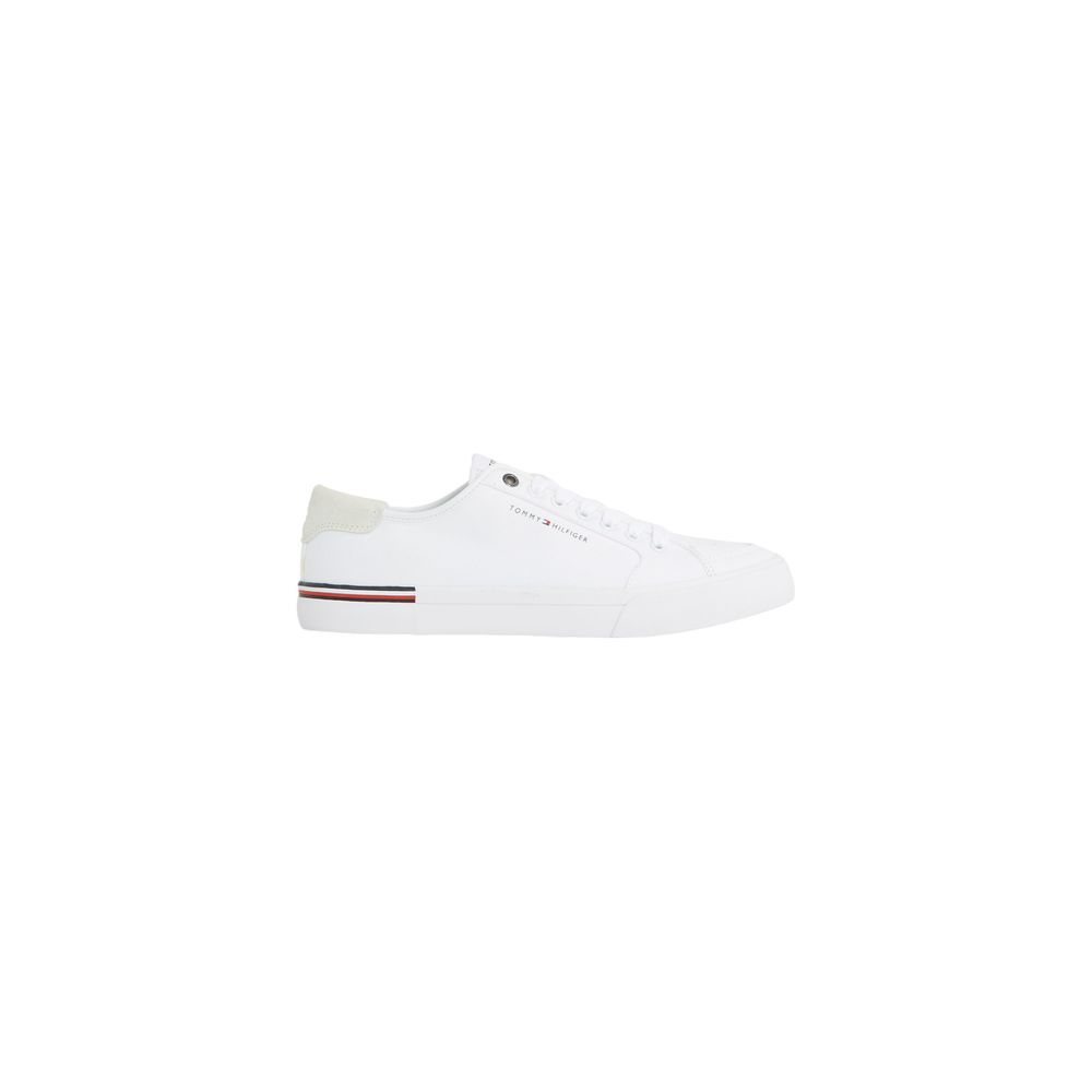 Tommy Hilfiger White Recycled Cotton Sneaker