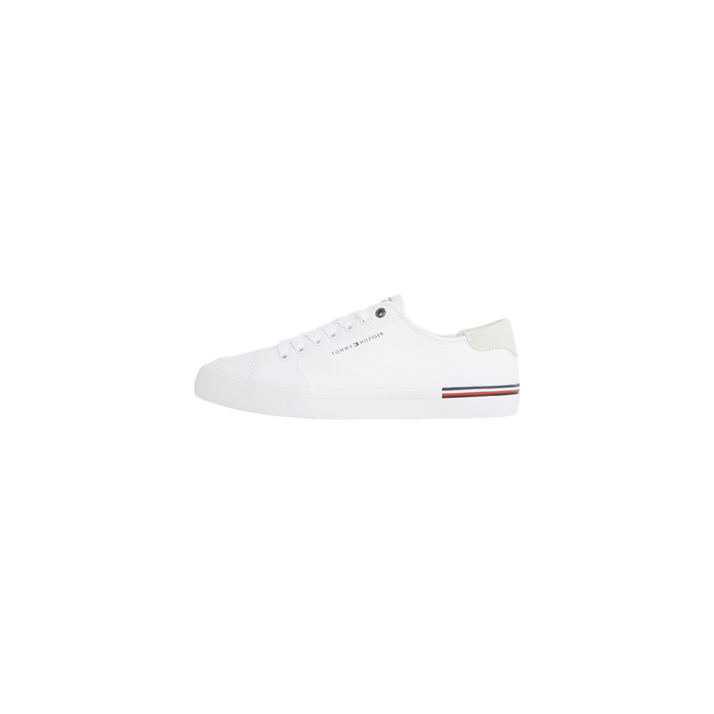 Tommy Hilfiger White Recycled Cotton Sneaker