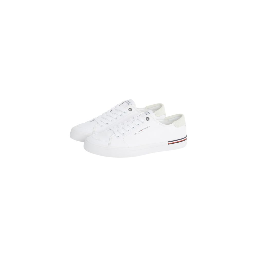 Tommy Hilfiger White Recycled Cotton Sneaker