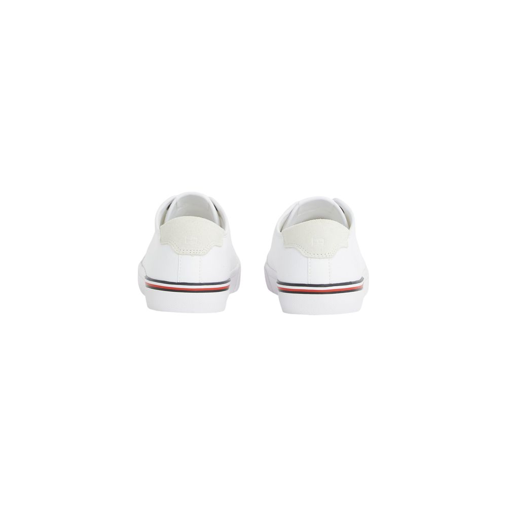 Tommy Hilfiger White Recycled Cotton Sneaker