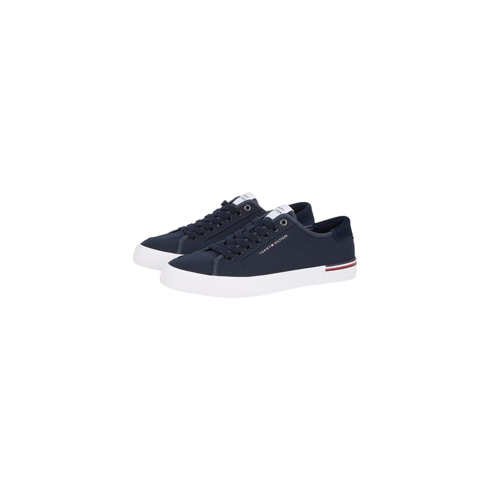 Tommy Hilfiger Blue Recycled Cotton Sneaker