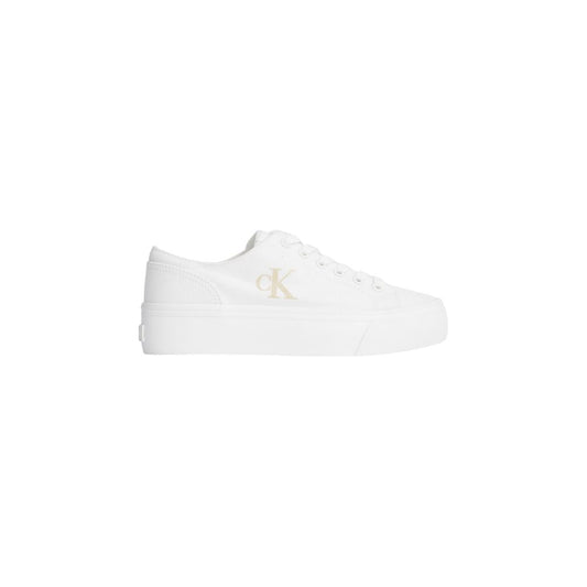 Calvin Klein Jeans White Recycled Cotton Sneaker