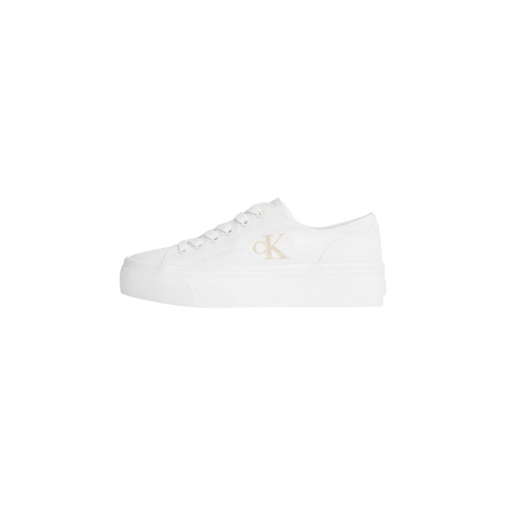 Calvin Klein Jeans White Recycled Cotton Sneaker