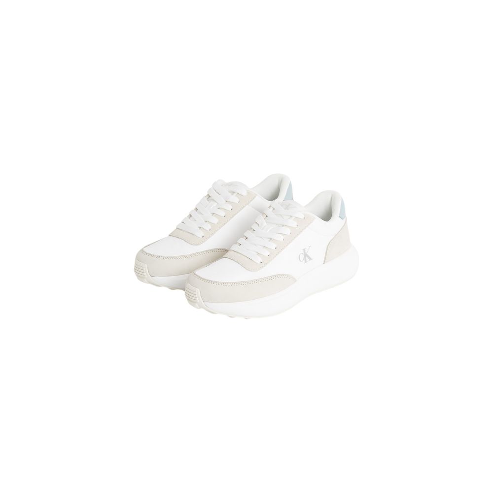 Calvin Klein Jeans Cream Leather Sneaker