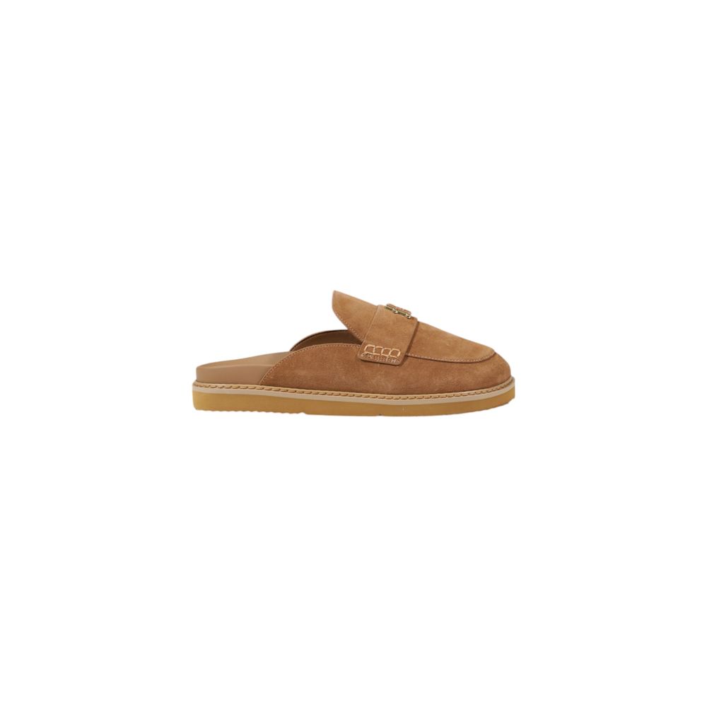 Tommy Hilfiger Beige Leather Flat Shoe