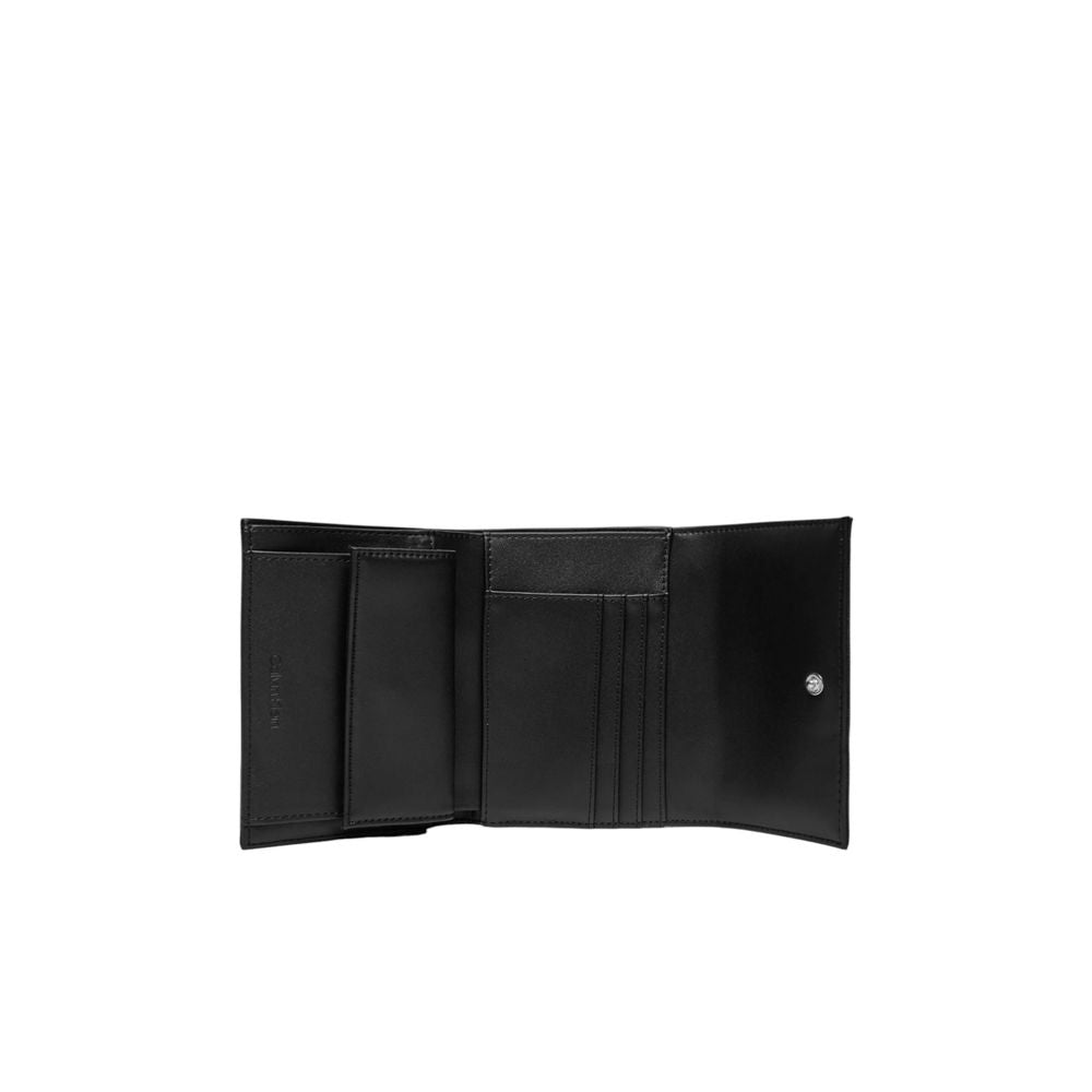 Calvin Klein Black Recycled Polyester Wallet