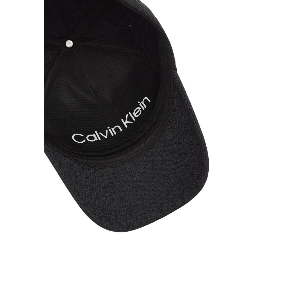 Calvin Klein Black Recycled Polyester Hat