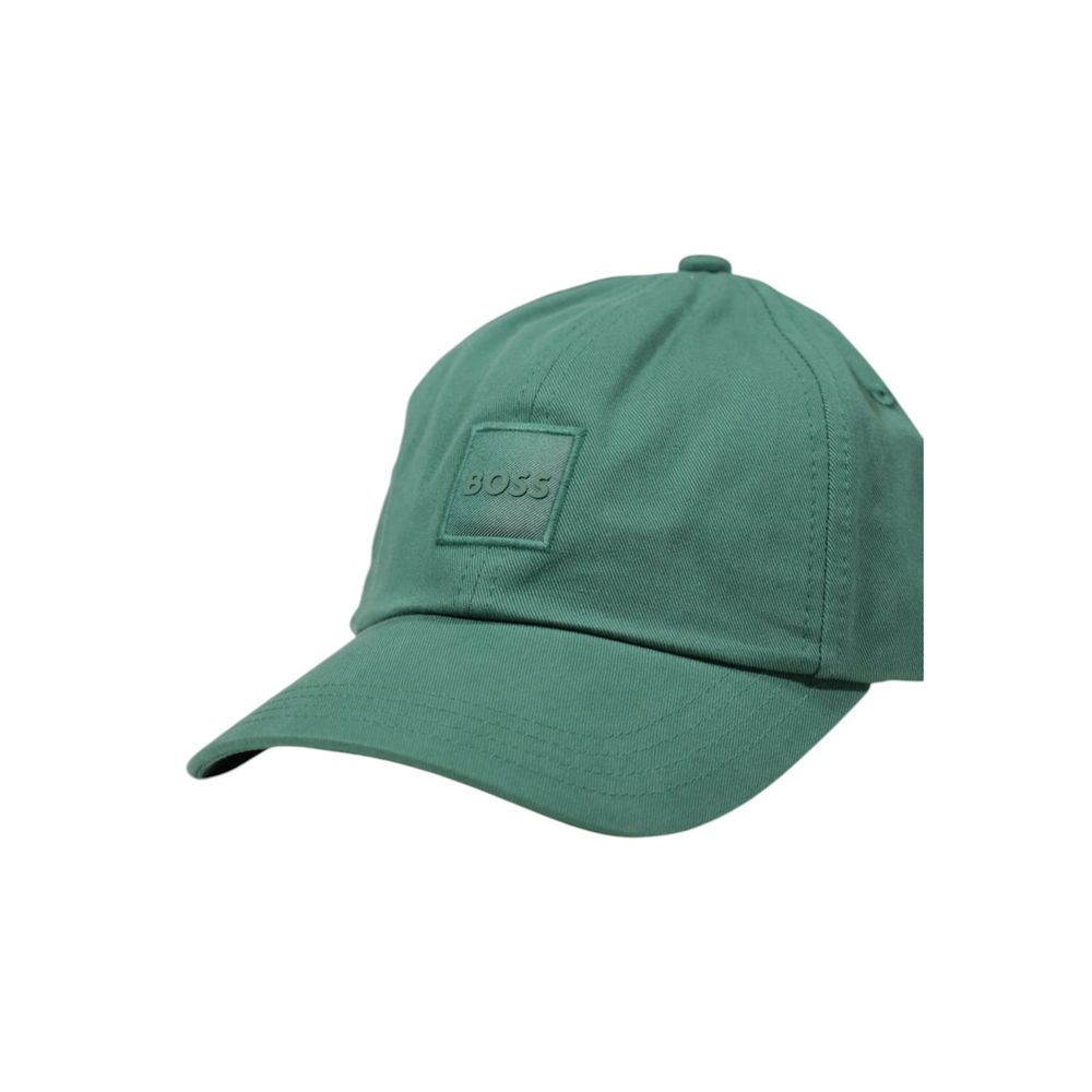 Hugo Boss Green Cotton Hats & Cap