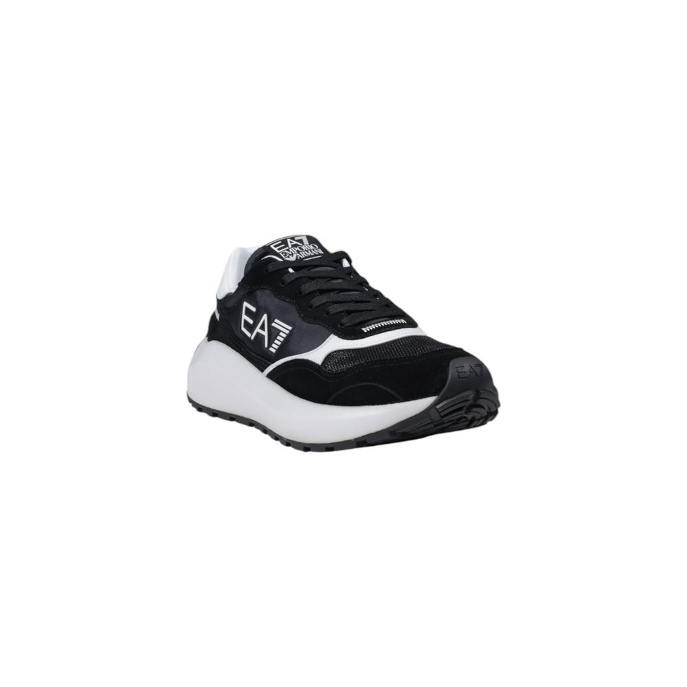 EA7 Emporio Armani Black And White Polyamide Sneaker