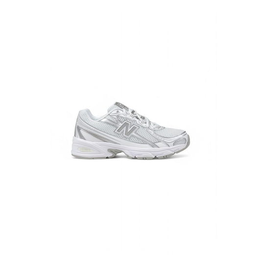 New Balance White Synthetic Leather Sneaker