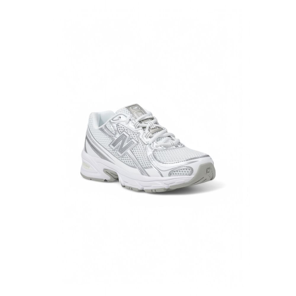 New Balance White Synthetic Leather Sneaker