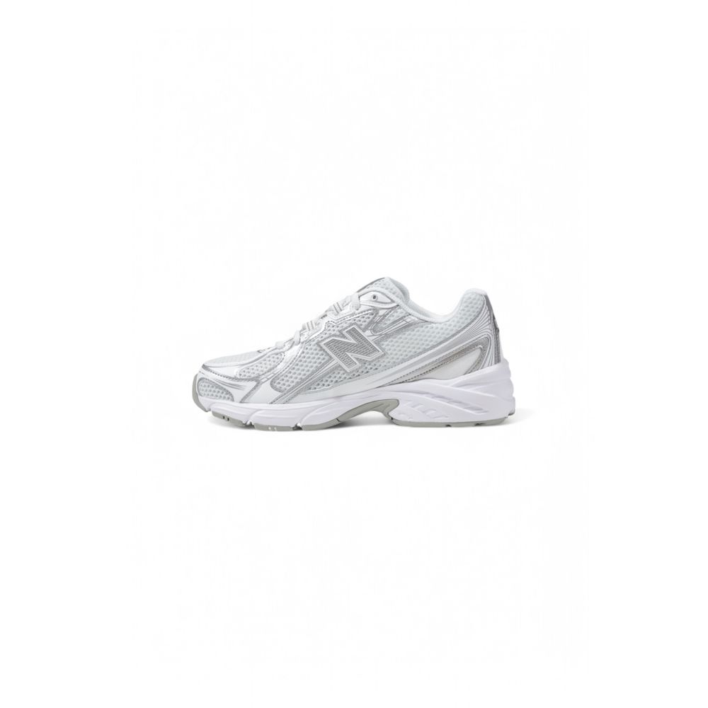 New Balance White Synthetic Leather Sneaker