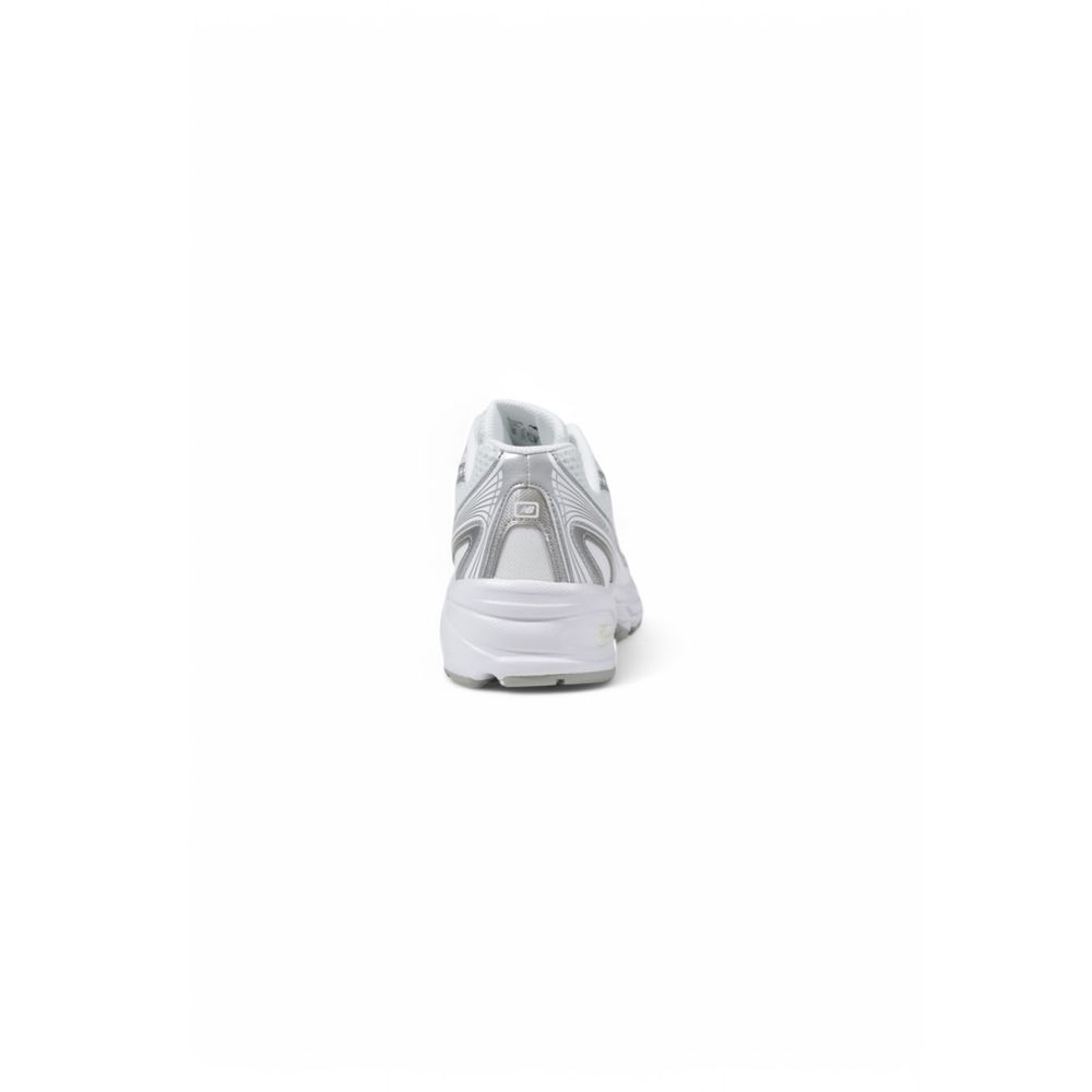 New Balance White Synthetic Leather Sneaker