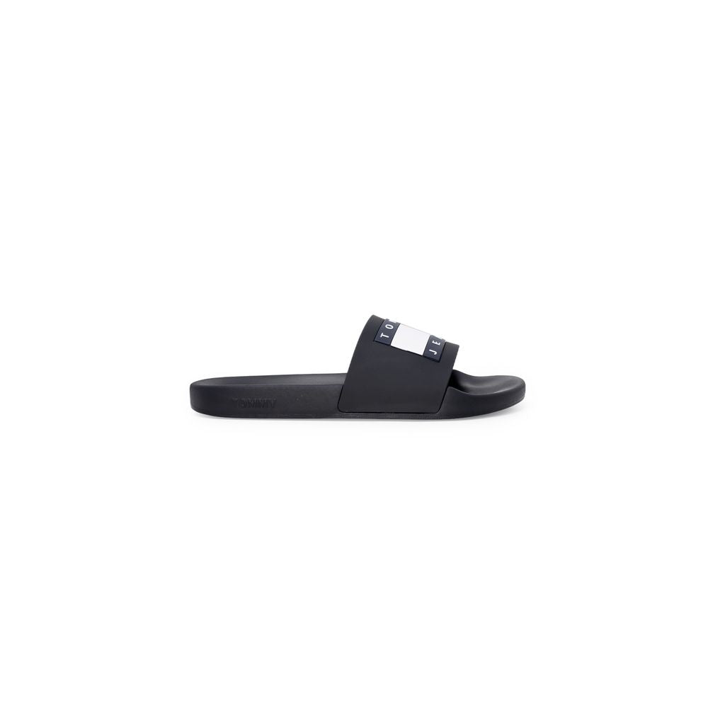 Tommy Hilfiger Jeans Black Polyethylene Sandal