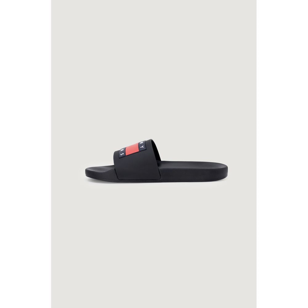 Tommy Hilfiger Jeans Black Polyethylene Sandal