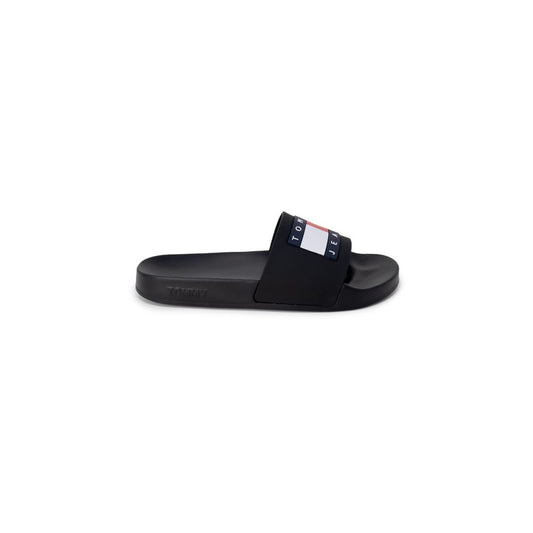 Tommy Hilfiger Jeans Black Polyethylene Sandal