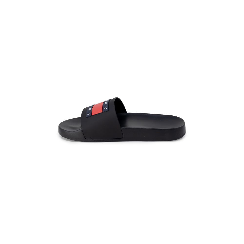 Tommy Hilfiger Jeans Black Polyethylene Sandal