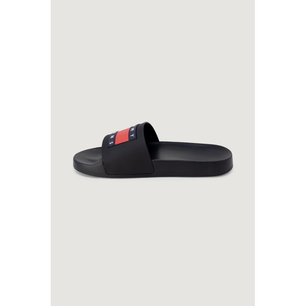 Tommy Hilfiger Jeans Black Polyethylene Sandal