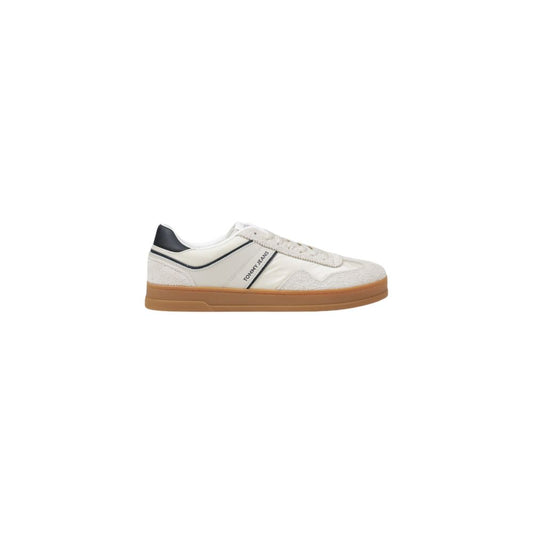 Tommy Hilfiger Jeans Cream Leather Sneaker