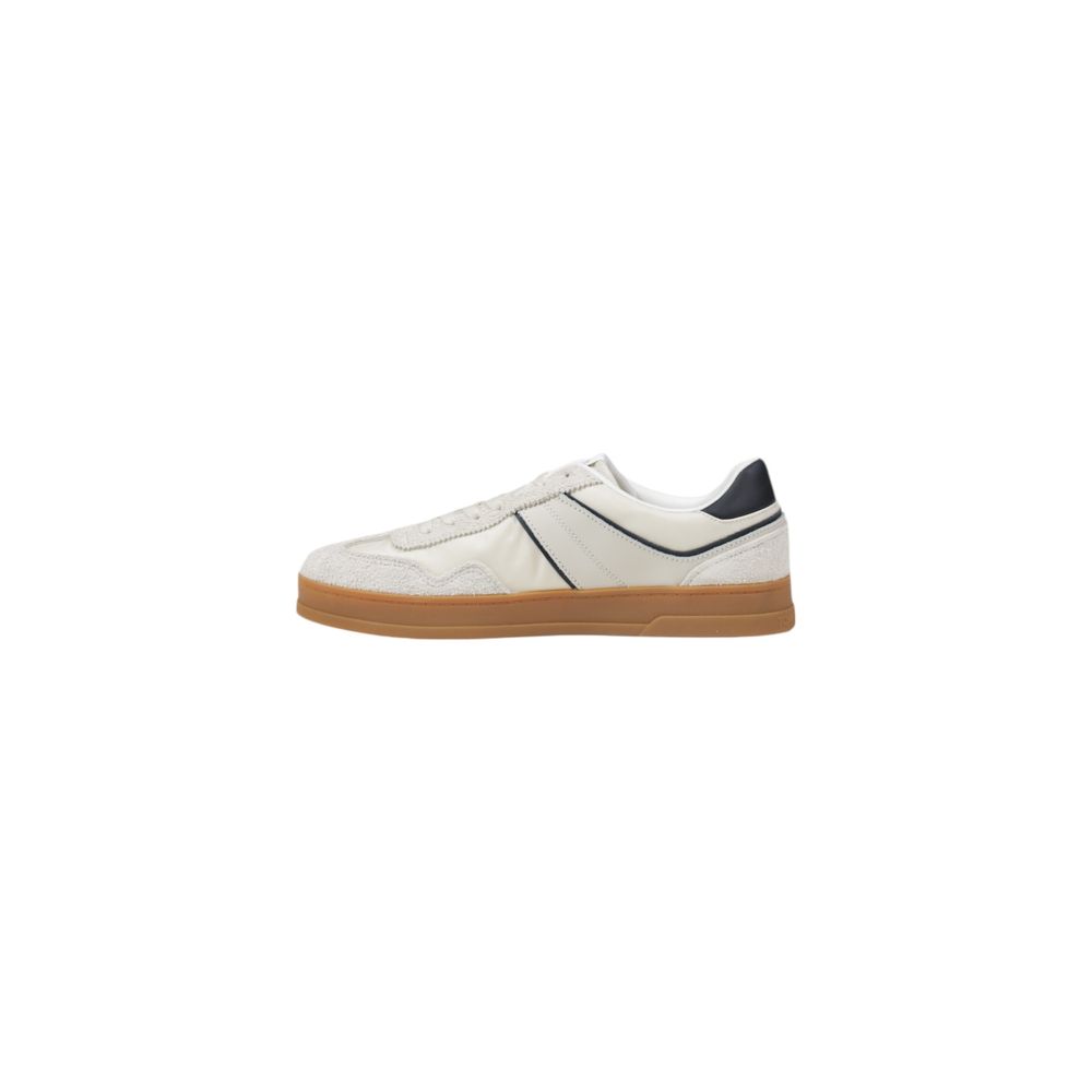 Tommy Hilfiger Jeans Cream Leather Sneaker