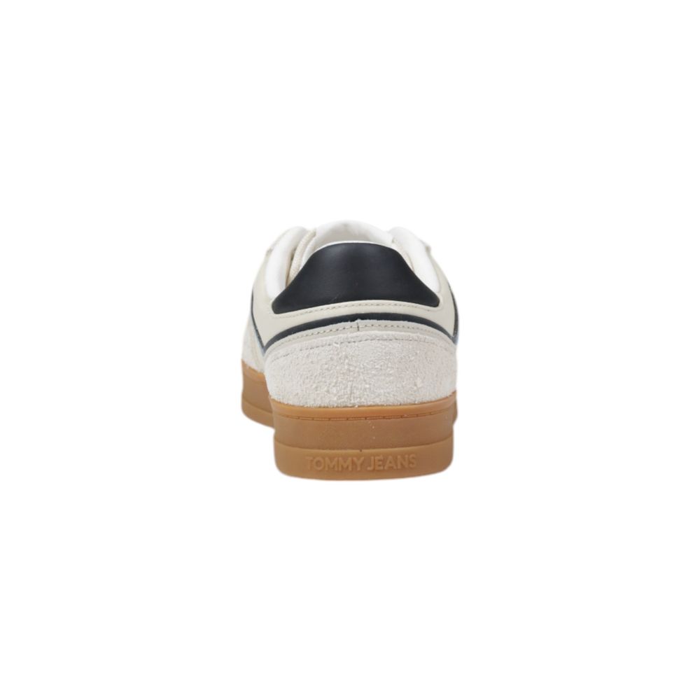 Tommy Hilfiger Jeans Cream Leather Sneaker