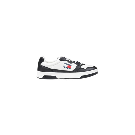 Tommy Hilfiger Jeans Black And White Leather Sneaker